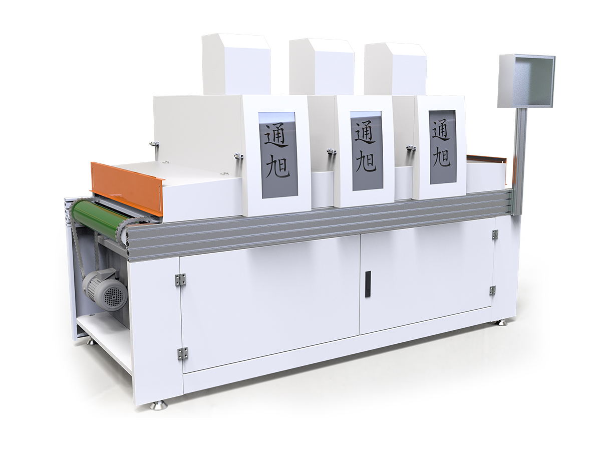UV-uithardingsmachine met drie lampen